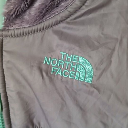 The North Face women's zip hoodie like new, gray and turquoise, XS/S