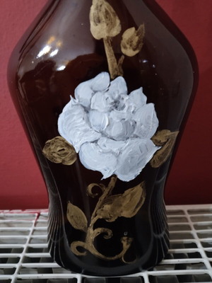Hand-painted bottle used