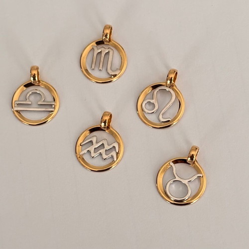 Zodiac gold k14 like new, Made in Italy