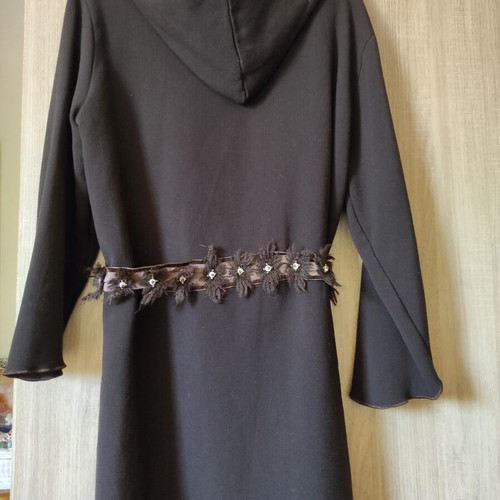 Long women's cardigans one size with hood like new, warm fabric