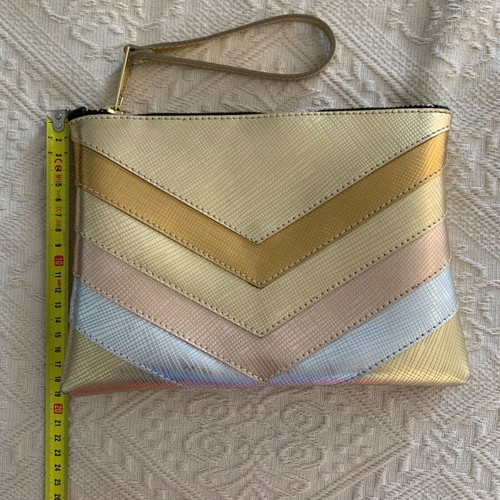 GUM evening pouch σαν καινούργιο σε χρυσό, ασημί και ροζ χρυσό