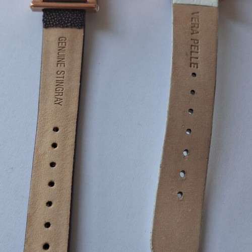 Haurex women's quartz watches new, brown and gold, set of two