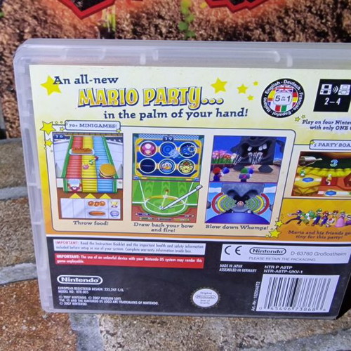 Nintendo DS Mario Party case and manual like new, without game
