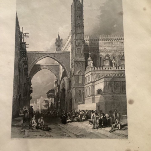 Chalcography Archiepiscopal Palace and Cathedral Palermo 1840 used