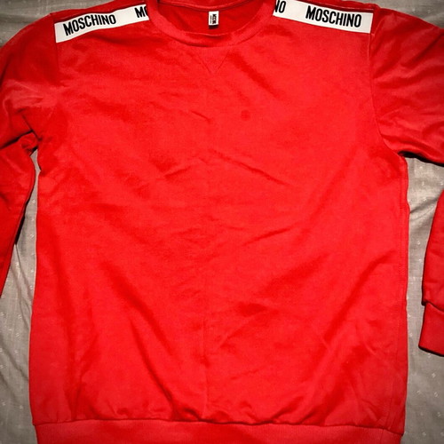 Moschino sweatshirt used, red coral, size XL