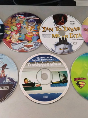 Children's DVDs pack of 7 like new, dubbed