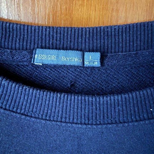 Bershka women's sweatshirt like new, dark blue