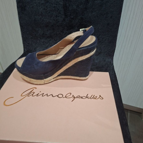 Women's platform sandals like new, size 37, natural suede