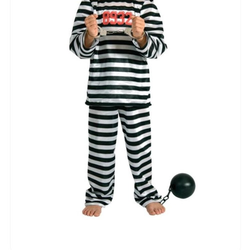 Carnival costume prisoner for 10 years old, used