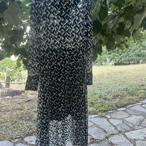 Attrativo Midi Dress Large, like new, colorful, transparent