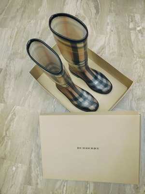 Burberry women's rain boots, beige, size 41