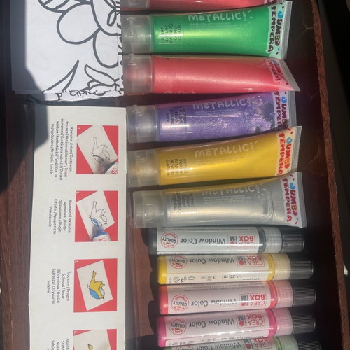 Jumbo craft set with metallic tempera and Marabu paints new