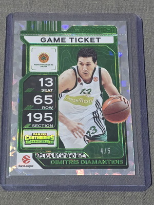 Dimitris Diamantidis /5 Colour Match Game Ticket Euroleague Contenders 2025-2026