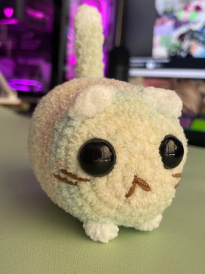 Smol Cat Loaf Plushie handmade, made to order