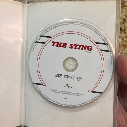 The Sting DVD like new with Greek subtitles, classic 1973 movie