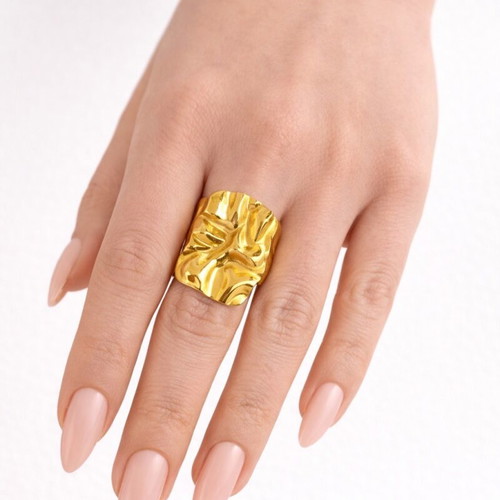 Ring with adjustable stainless steel new