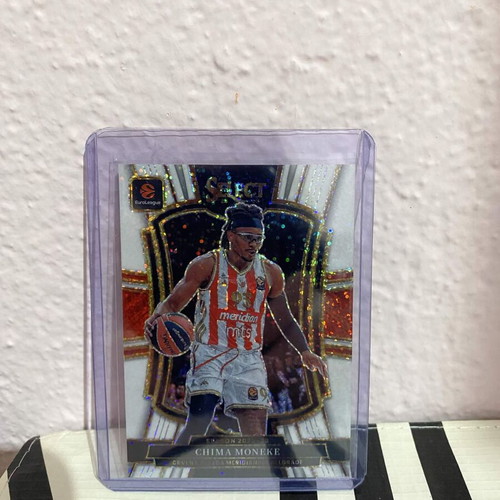 Chima Moneke 2025-26 Panini Select Euroleague Premier White Sparkle SSP card new
