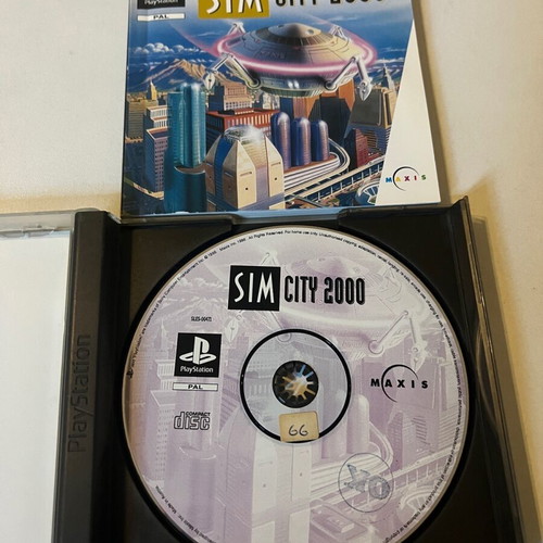 Sim City 2000 PlayStation (PS1) used with discoloration on cover