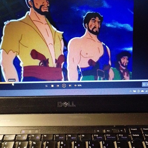 The Black Pirate DVD used, dubbed animated