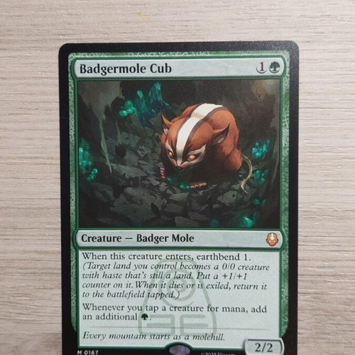 Badgermole Cub Magic the Gathering card new