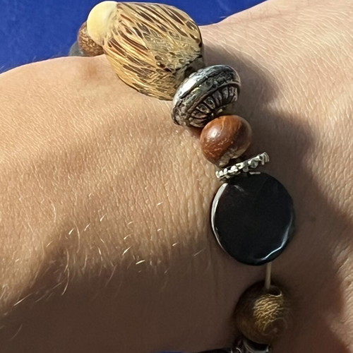 Boho bracelet with mixed beads like new