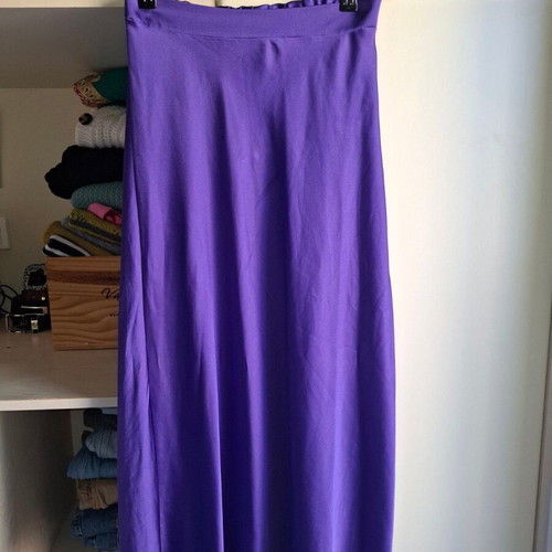 Celestino skirt used, purple satin, size L