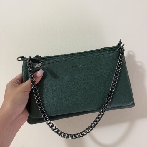Pierre Cardin dark green crossbody bag, new