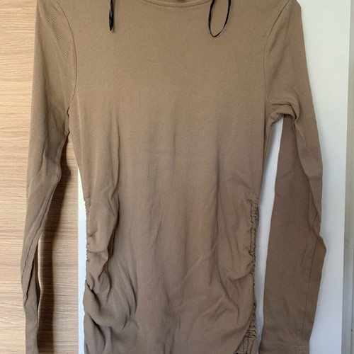 H&M mama maternity shirt used, beige, size M