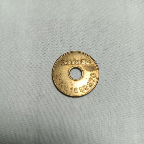 Miele bronze token used, rare collectible coin 24 mm diameter