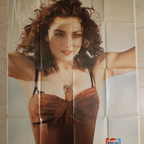 Madonna / Jon Bon Jovi Gigantic Poster used, double-sided