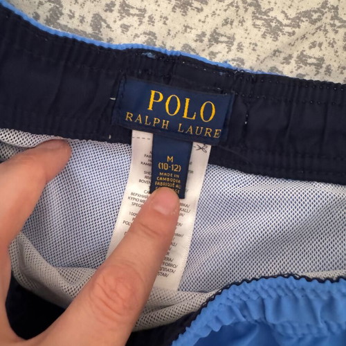 Ralph Lauren Boys' Swimwear Medium 10-12 Years Like New Blue