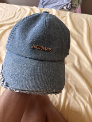 Jacquemus denim hat, size 52, blue