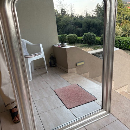 Mirror 1.08 x 0.77 m with silver frame