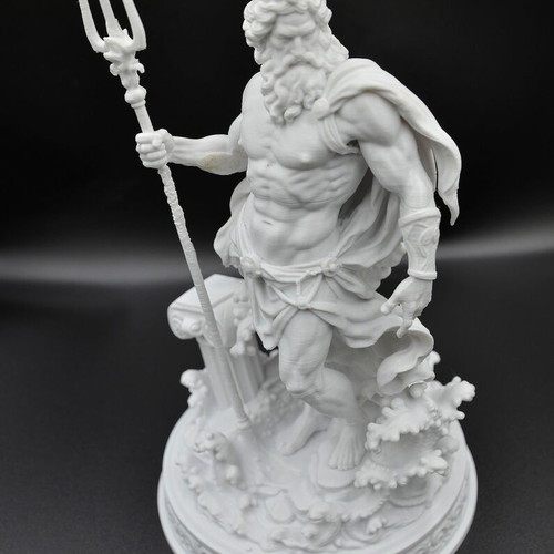 Poseidon 3D printed statue new, premium PLA