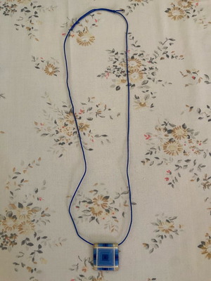 Handmade blue necklace new