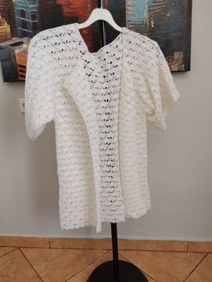 Hand made blouse new, one size, white without buttons