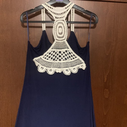 Dress Lui E Lei blue long with lace straps like new