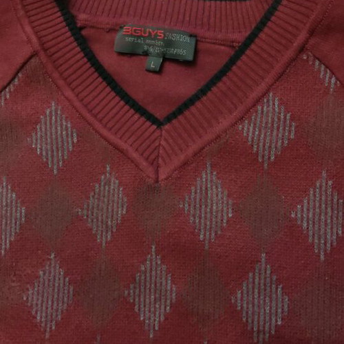 3Guys Checked Pullover Size L Like New