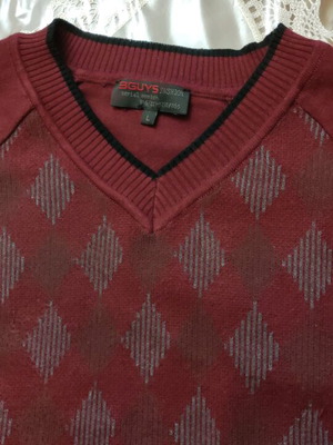 3Guys Checked Pullover Size L Like New