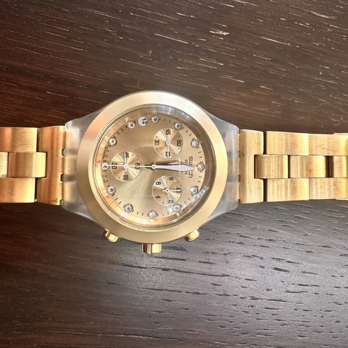 Swatch women's wristwatch, gold