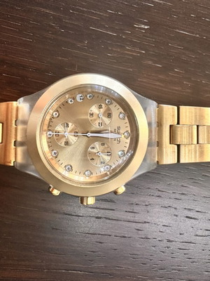 Swatch women's wristwatch, gold