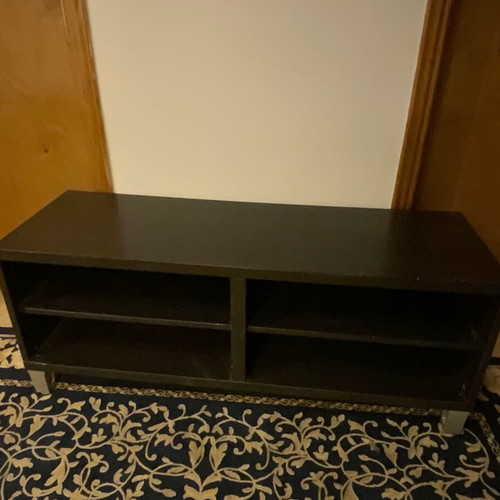 IKEA black wooden TV furniture used