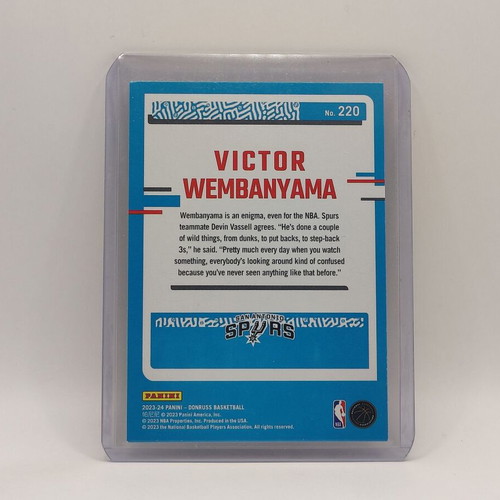 Victor Wembanyama 2023-24 Panini Donruss Basketball Rated Rookie Card new