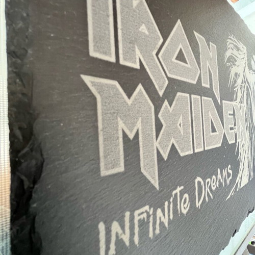 Iron Maiden stone engraving waterproof 32x24 cm