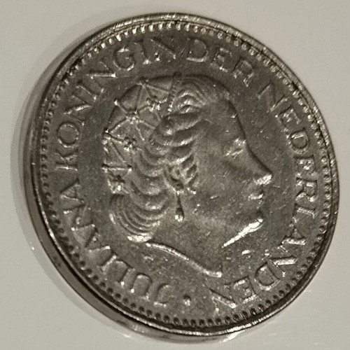 1G Netherlands Coin used from 1975 with Queen Juliana