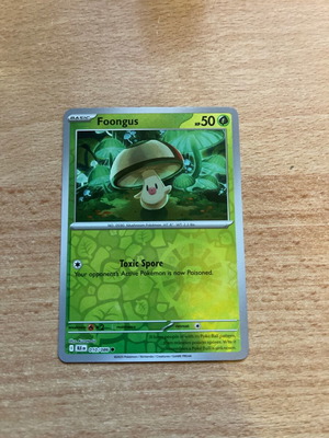 Foongus Reverse #10 Pokemon Black Bolt card like new