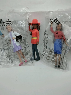 Φιγούρες Barbie McDonald's Happy Meal πακέτο 3 τεμαχίων σαν καινούργιες