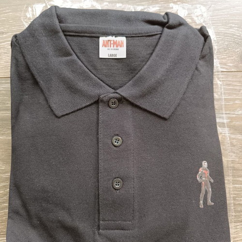 Marvel Ant-Man collectible Polo shirt Large new, black