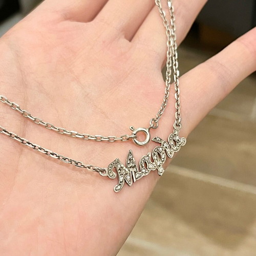 Maria name necklace vintage silver 925 used