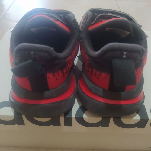 Adidas Spiderman shoes used, size 27, red